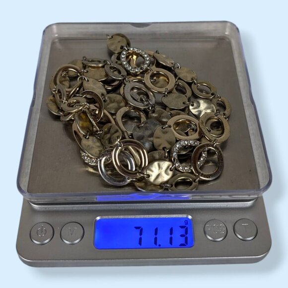 Premier Designs Rhinestone Cut Out Link Necklace - Picture 6 of 6